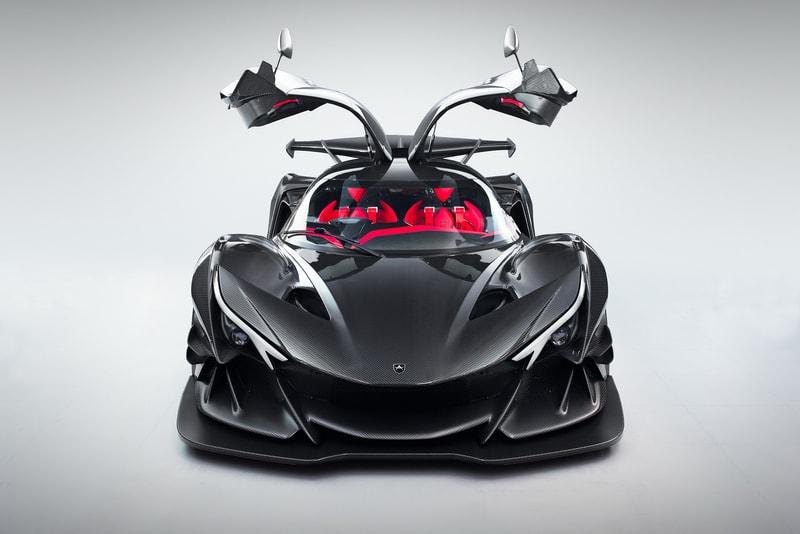 Apollo Intensa Emozione Hypercar Supercar car vehicle black carbon fiber