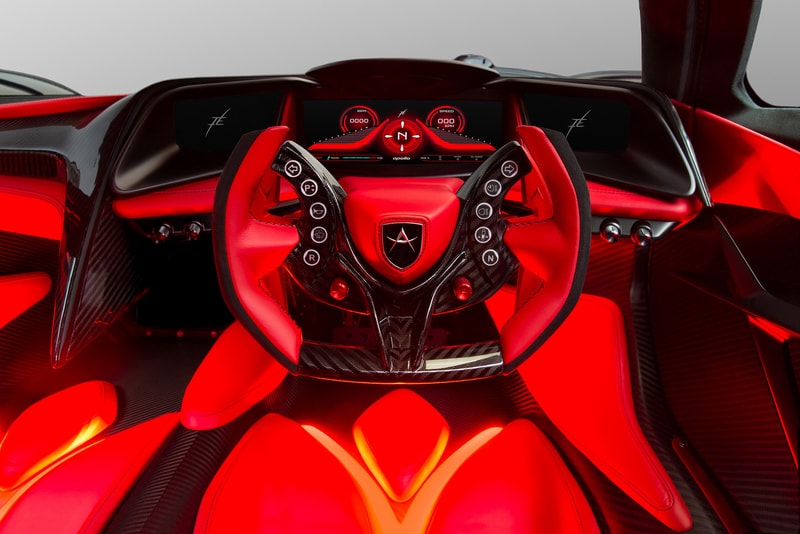 Apollo Intensa Emozione Hypercar Supercar car vehicle black carbon fiber