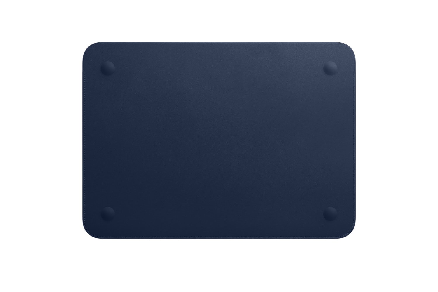 Apple Leather Laptop Sleeve Midnight Blue Saddle Brown MacBook 12-inch air logo