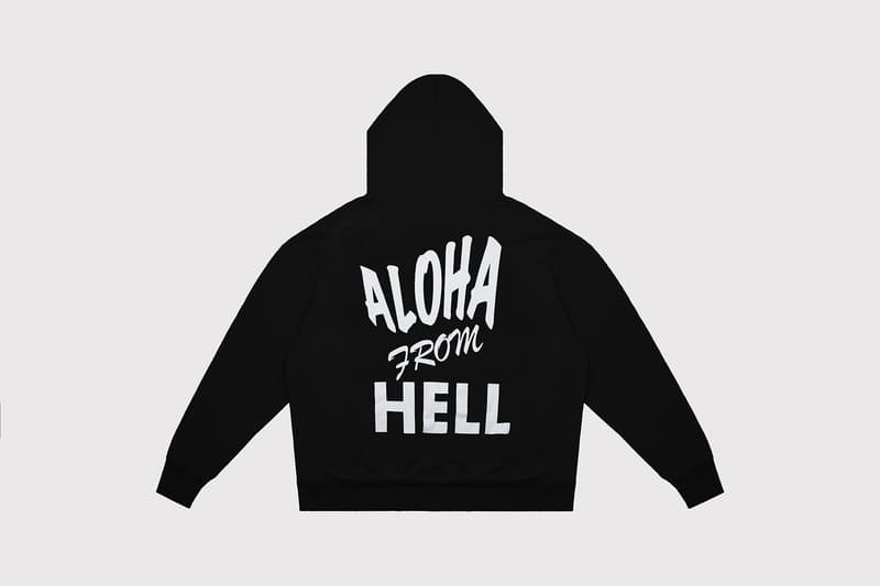 Aries Fergus Purcell Hoodies Long Sleeves "Aloha From Hell"