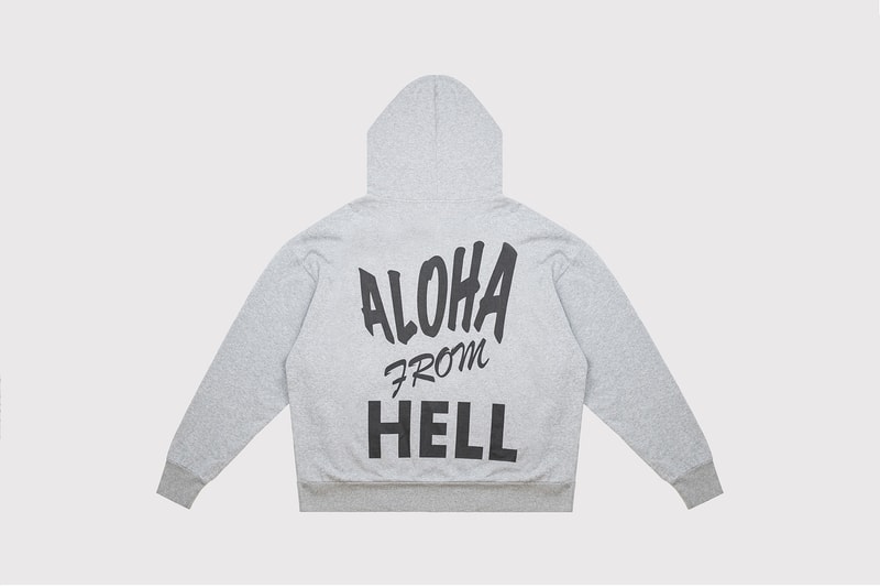 Aries Fergus Purcell Hoodies Long Sleeves "Aloha From Hell"