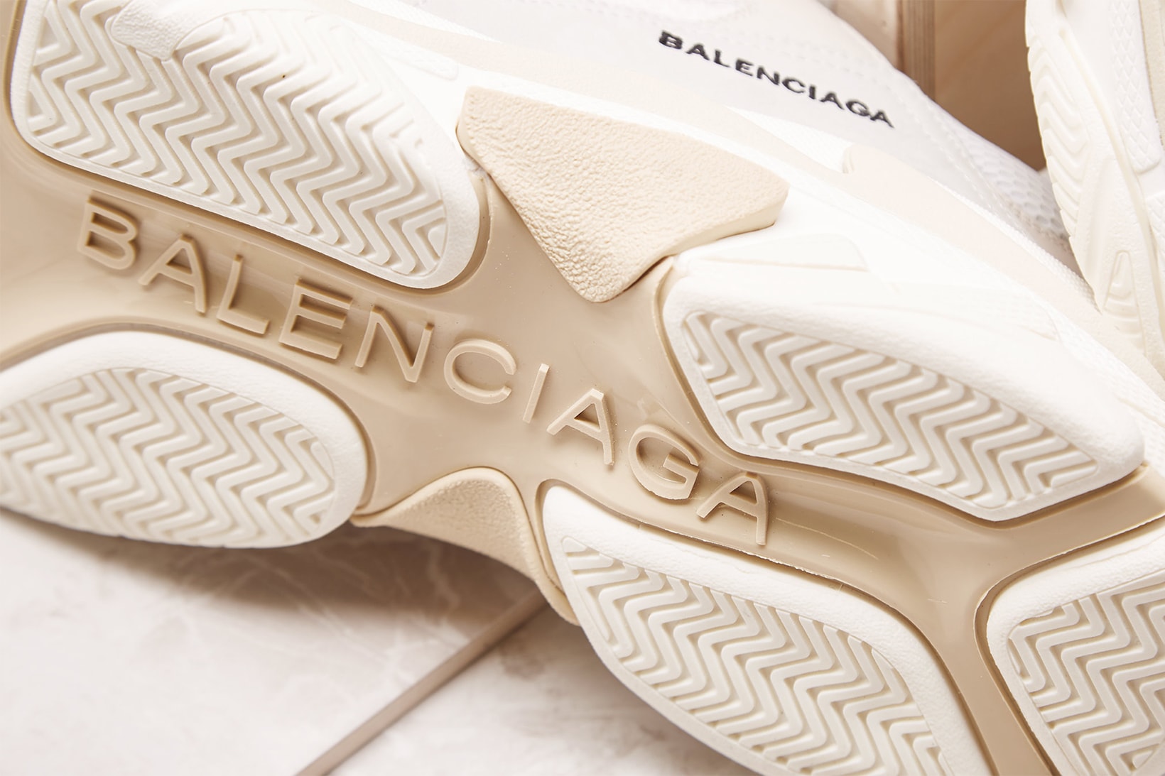 Balenciaga Triple S Cream 2017 October 30 Release Date Info Sneakers Shoes Footwear END Clothing Launches Drops Closer Look