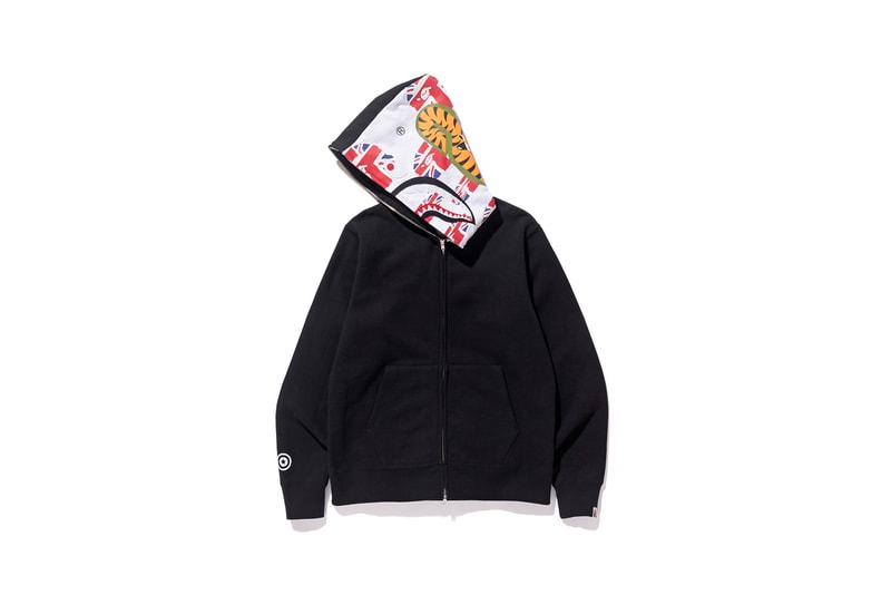 BAPE "Our City" British Themed Shark Hoodie Sk8thing Selfridges