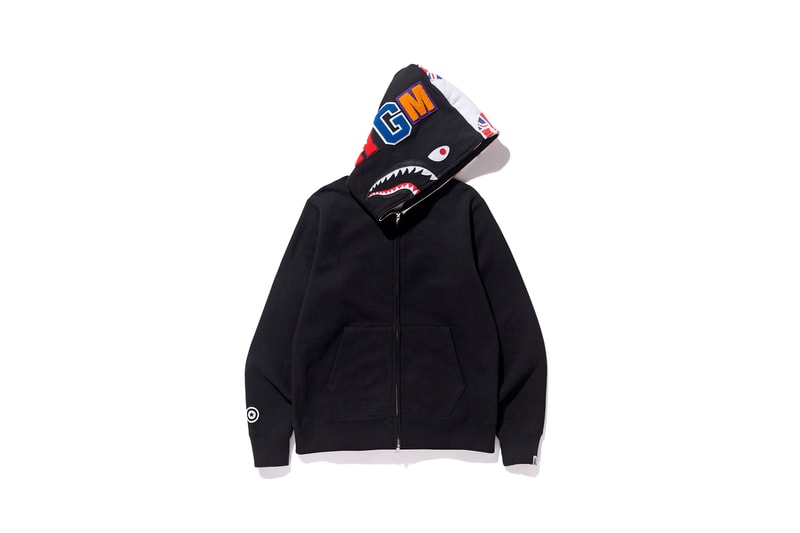BAPE "Our City" British Themed Shark Hoodie Sk8thing Selfridges