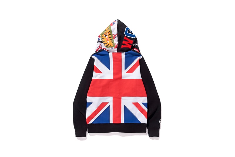 BAPE "Our City" British Themed Shark Hoodie Sk8thing Selfridges