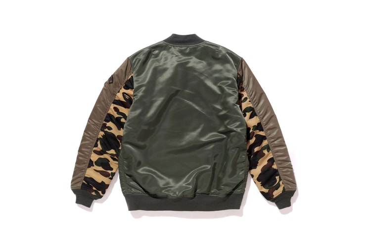 BAPE Hops on Winter Apparel with Camo Bomber Jacket