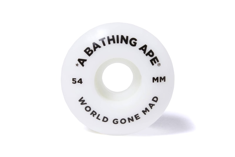 BAPE ABC Camo Print Skateboard Decks Release Wheels Keychains Three Colors Pink Blue Olive