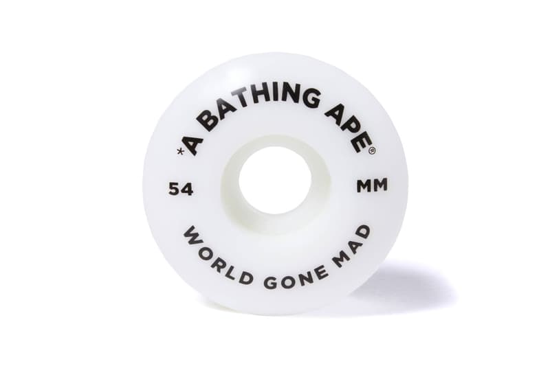 BAPE ABC Camo Print Skateboard Decks Release Wheels Keychains Three Colors Pink Blue Olive