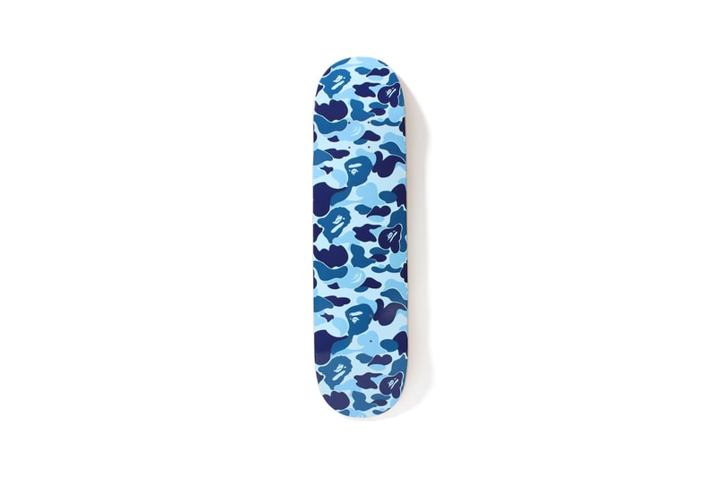 BAPE ABC Camo Print Skateboard Decks Release Wheels Keychains Three Colors Pink Blue Olive