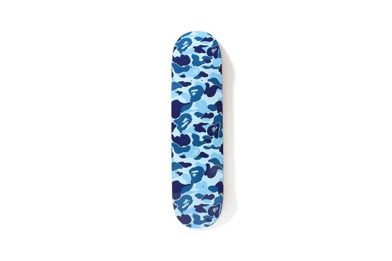 BAPE ABC Camo Print Skateboard Decks Release Wheels Keychains Three Colors Pink Blue Olive