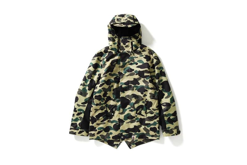 BAPE Fall Winter 2017 1ST CAMO Tech Collection Snowboard Jacket Parka Pants Camouflage October 28 Release Date Info Drops