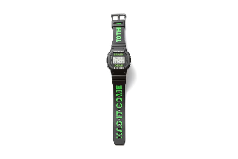 Brain Dead Casio G SHOCK DW 5600 BEAMS Japan Black Green Watch 2017 November 3 Release Date Info