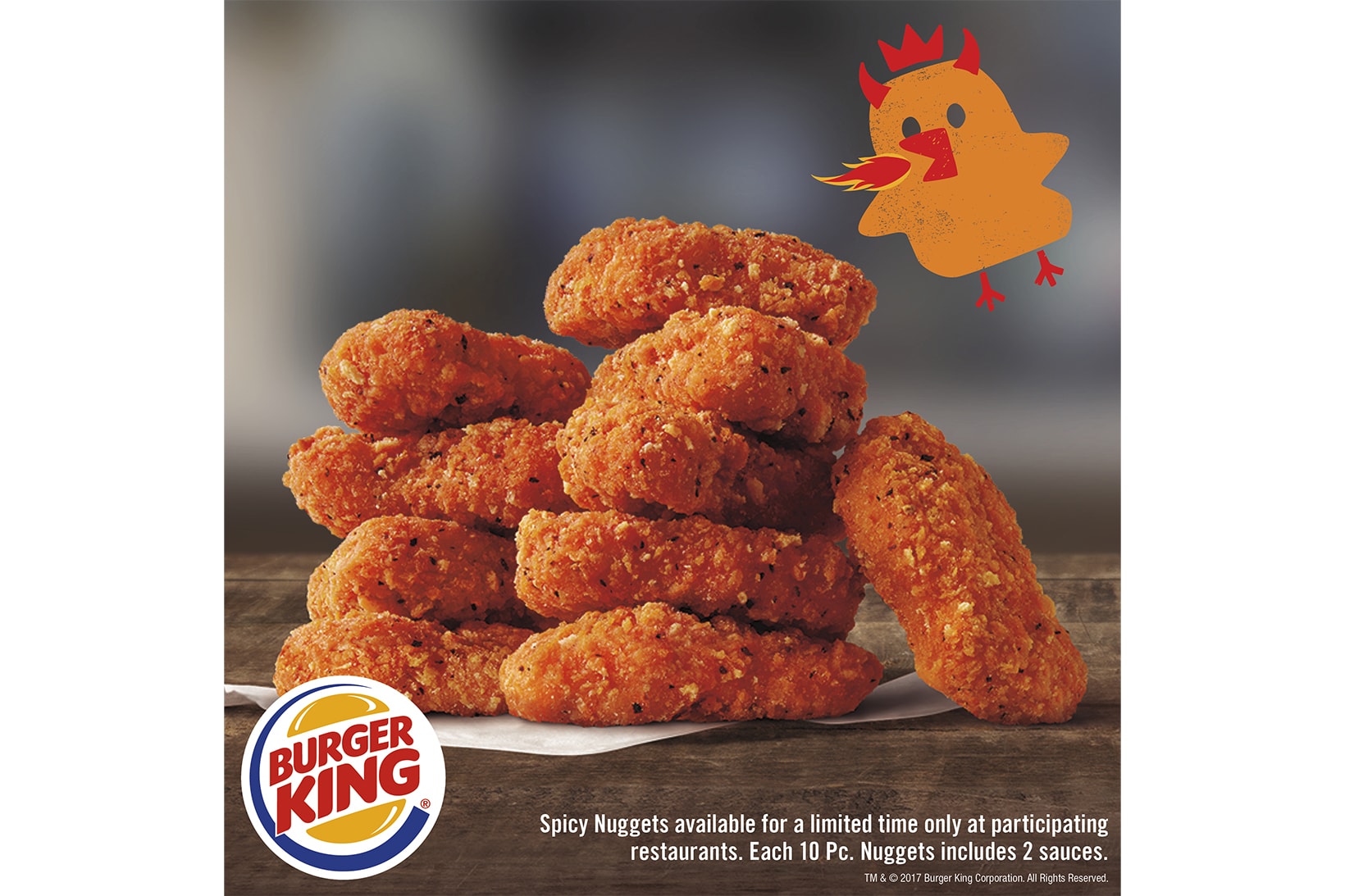 Burger King Spicy Chicken Nuggets Wendys Attack Menu