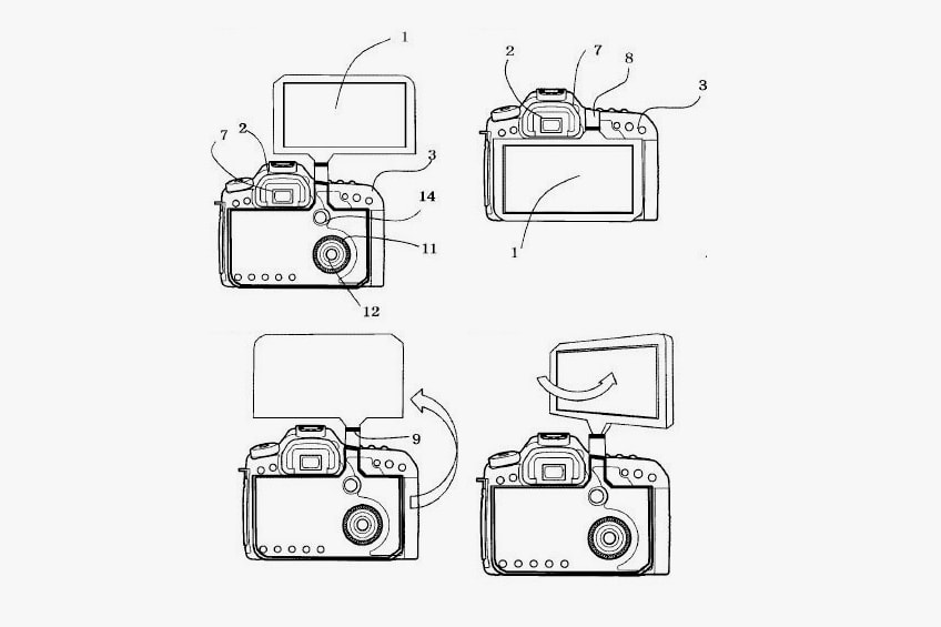Canon Japan Patent DSLR Flip Screen Rumors Upward LCD
