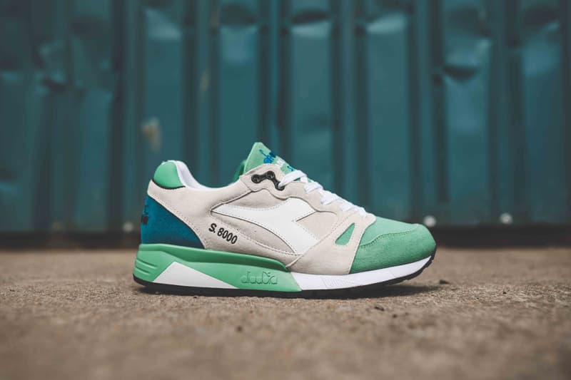 Diadora S8000 Alpine Trek Made in Italy Lyons White Blue Winter Green Black Iris