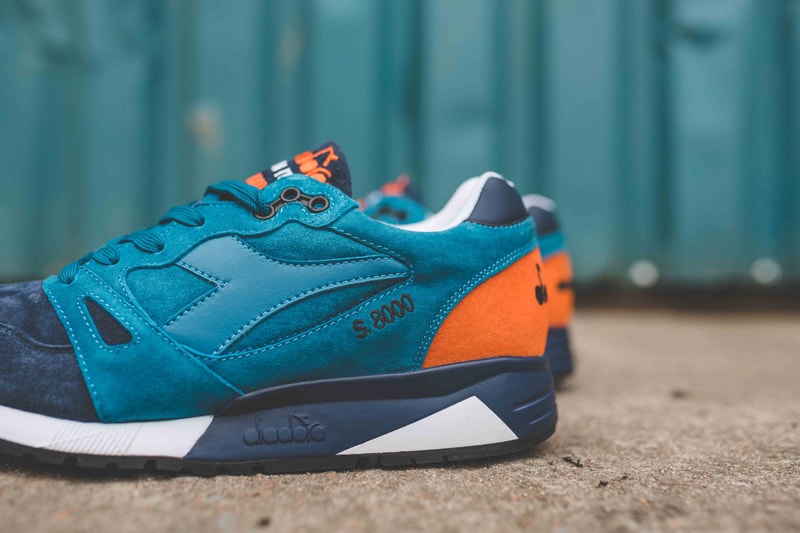 Diadora S8000 Alpine Trek Made in Italy Lyons White Blue Winter Green Black Iris