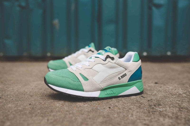 Diadora S8000 Alpine Trek Made in Italy Lyons White Blue Winter Green Black Iris