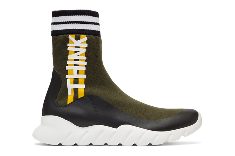 Fendi High Top Sock Trainer Think