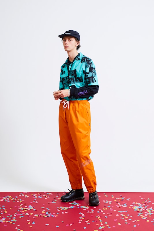 F-LAGSTUF-F Spring/Summer 2018 Collection outwear jackets coats streetwear menswear style fashion orange graphics prints overalls mexico japan