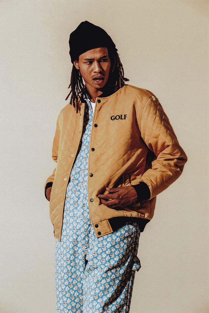 Golf Wang Fall Winter 2017 Collection Lookbook Tyler The Creator floers suit pink fur shorts odd future jumpsuit bubble down coat jacket pajamas