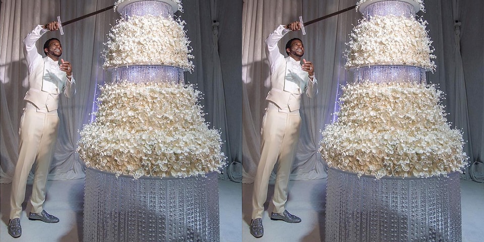 Gucci Mane Cut 75000 Wedding Cake With A Sword Hypebeast