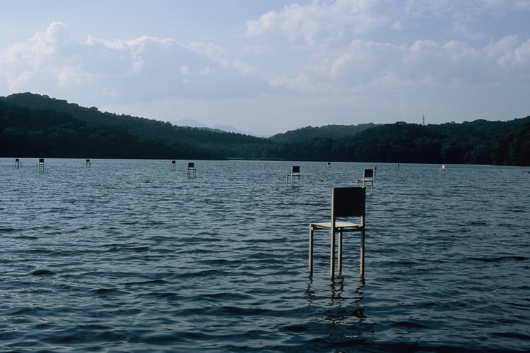 Hidemi Nishida Balances "Fragile Chairs" on Japanese Lake