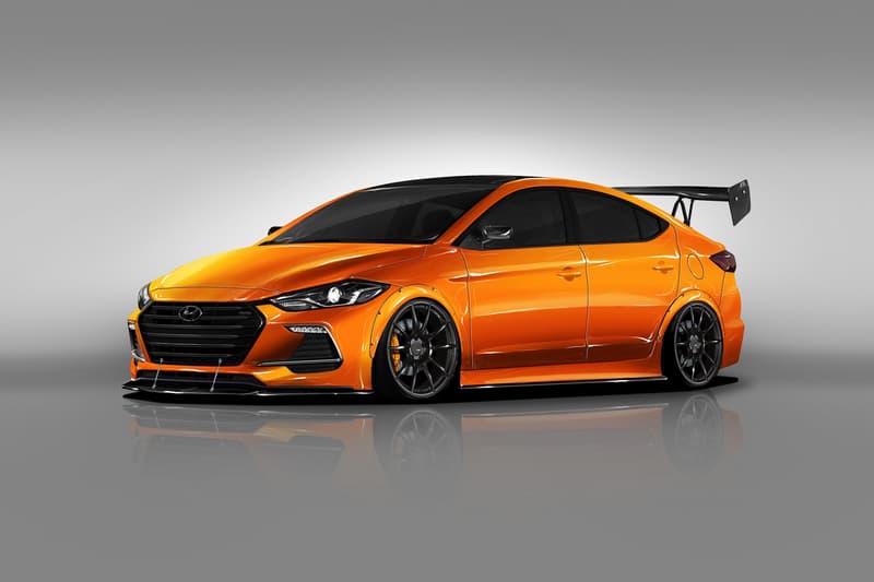 Hyundai BTR Edition Elantra Sport Concept SEMA Show 2017 Unveiled Introduced 2017 October 17