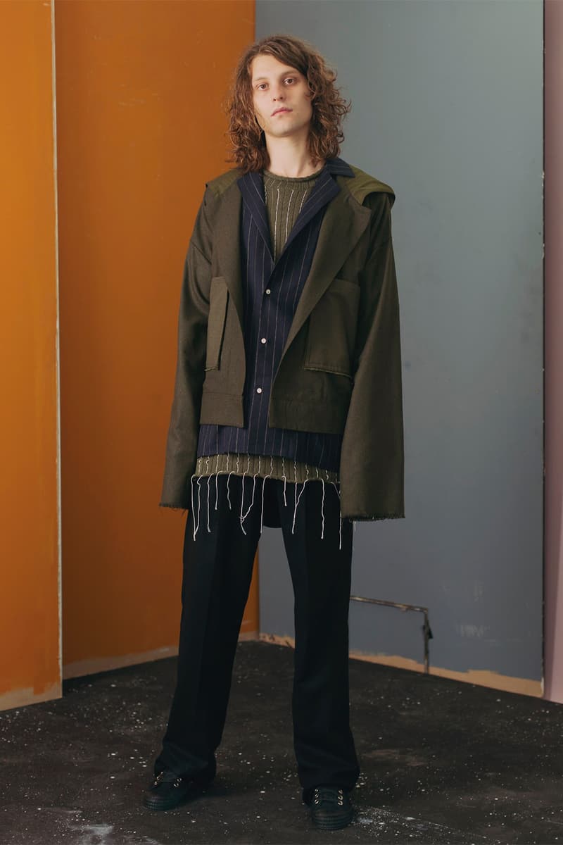 JAMES STUDIO 2018 Spring Summer Collection lookbook menswear suits suiting denim sweaters outerwear jeans jackets coats