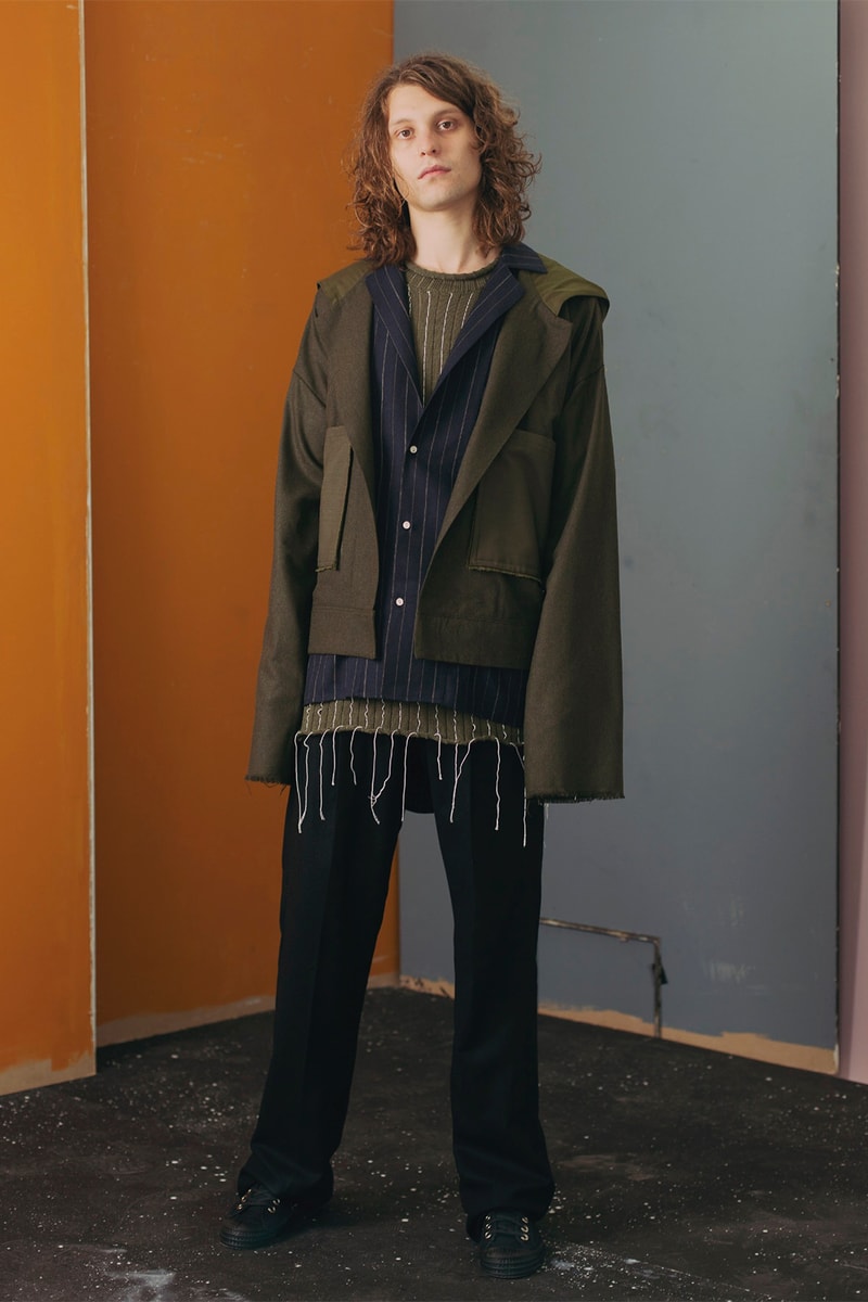 JAMES STUDIO 2018 Spring Summer Collection lookbook menswear suits suiting denim sweaters outerwear jeans jackets coats