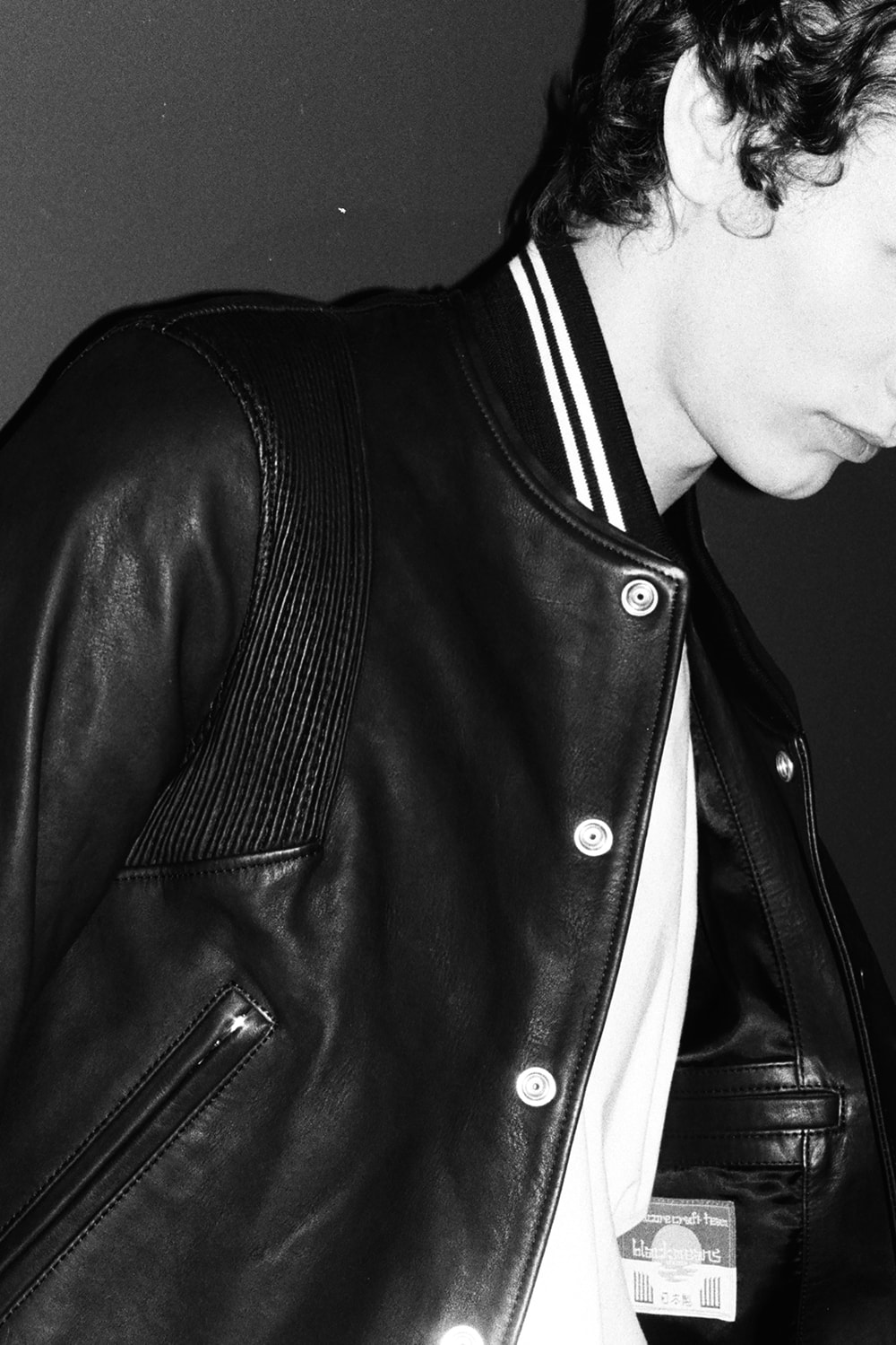 John Elliott Blackmeans Leather Jacket Fall Winter 2017