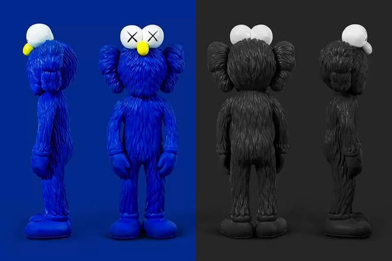 UPDATE: KAWS's BFF Vinyl Open Edition in Blue & Black Releases This Week