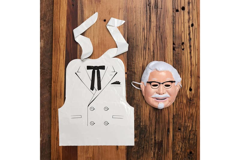 KFC Colonel Harland Sanders Halloween Costume Mask Bib 2017