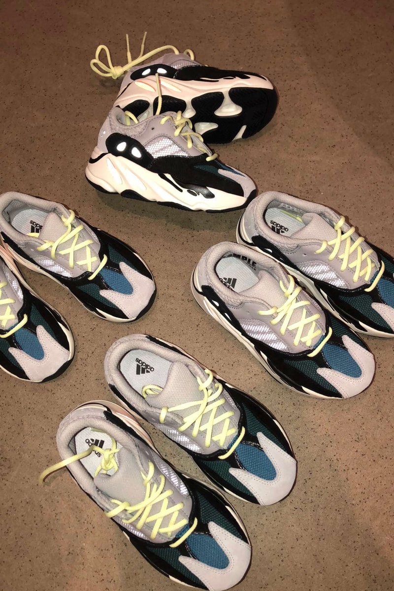 Kim Kardashian Children Kids YEEZY Wave Runner 700 Kanye West adidas Footwear