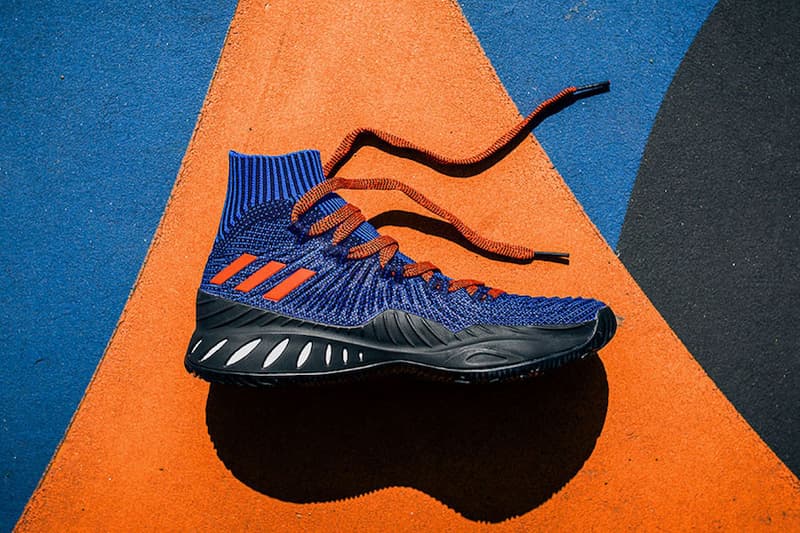 Kristaps Porizingis adidas Crazy Explosive PE Launch Party Packer Shoes New York Knicks