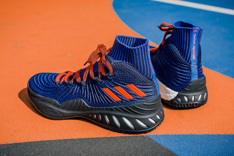 Kristaps Porizingis adidas Crazy Explosive PE Launch Party Packer Shoes New York Knicks