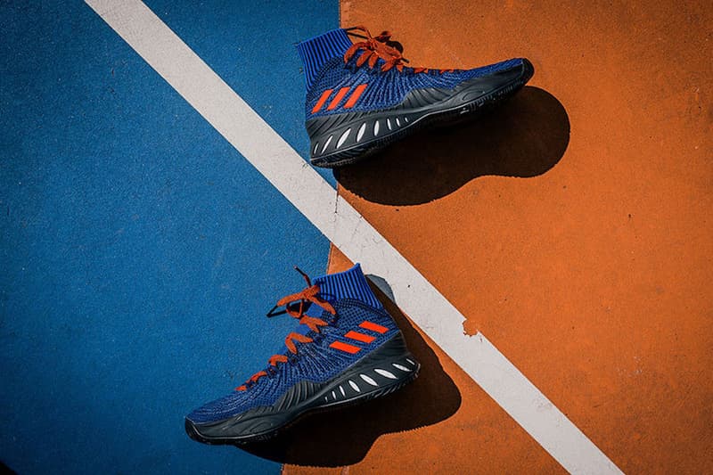 Kristaps Porizingis adidas Crazy Explosive PE Launch Party Packer Shoes New York Knicks