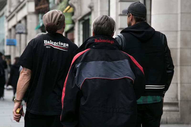 London Street Style Fall/Winter 2017 Autumn/Winter Balenciaga Supreme Off-White comme des garçons Palace Raf Simons Stussy Patta