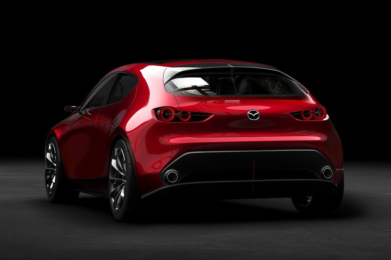Mazda Kai Concept Tokyo Motor Show 2017 Mazda3 Next Generation Five Door Hatchback Red
