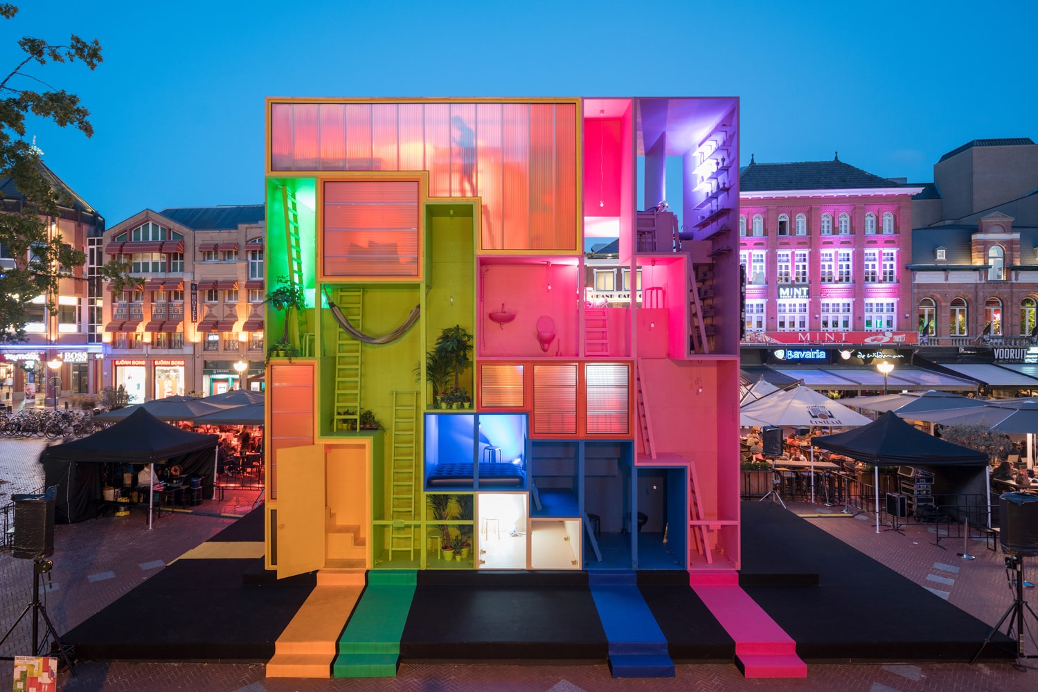 MVRDV Wego Colorful Tetris Hotel Dutch Design Week 2017