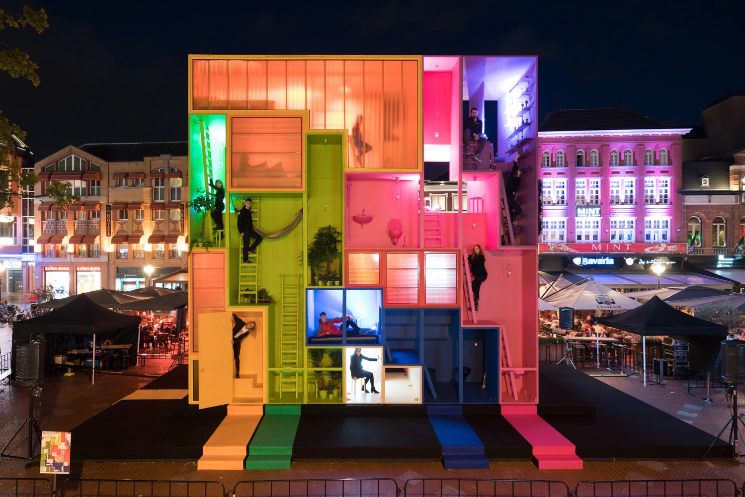 MVRDV Wego Colorful Tetris Hotel Dutch Design Week 2017