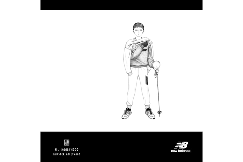 N.HOOLYWOOD EXCHANGE SERVICE New Balance Capsule Military sweater sweatpants sneaker model release date drop info 2017 November 3 collaboration collection