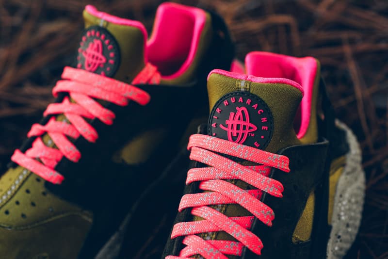 Nike Air Huarache Run Premium Desert Moss Cobblestone Release Date Info Sneaker Drops