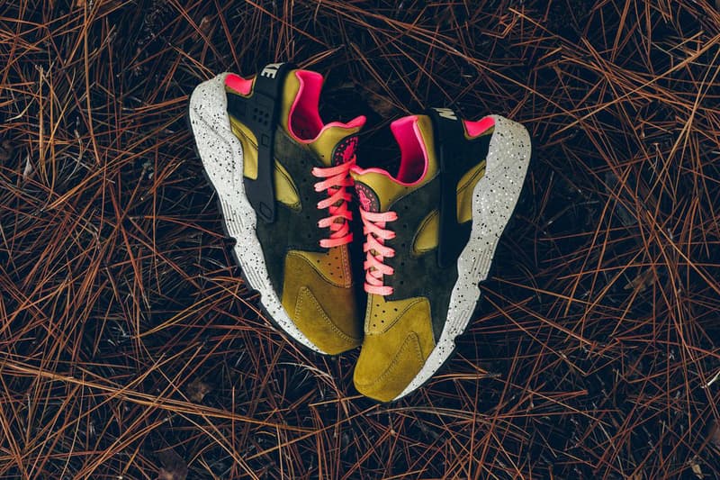 Nike Air Huarache Run Premium Desert Moss Cobblestone Release Date Info Sneaker Drops