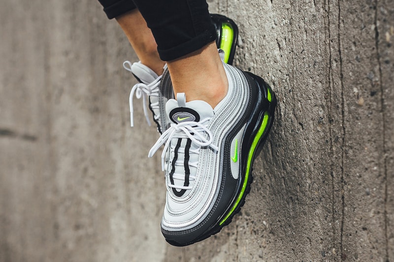 Nike Air Max 97 Neon dark grey volt stealth pure platinum Release Info Date Drops