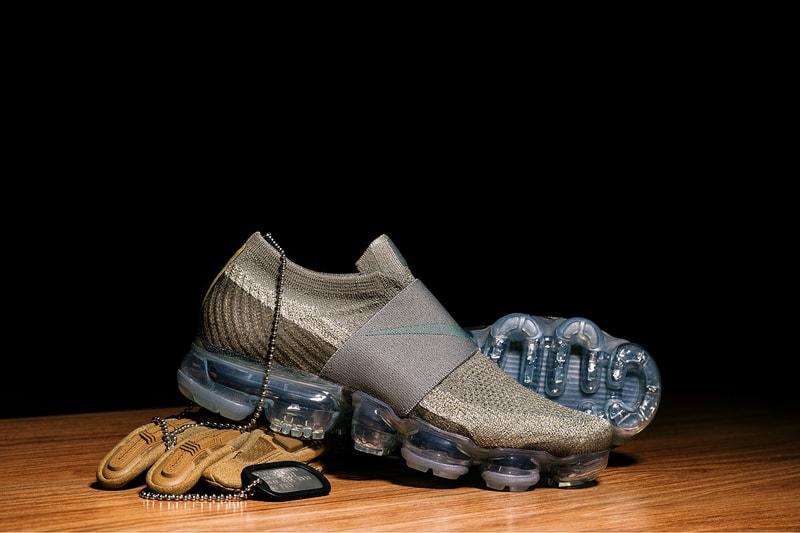 Nike Air VaporMax Laceless Olive Sneakers Shoes Footwear