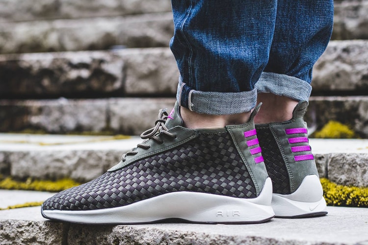 Nike Air Woven Boot in Cargo Khaki/Hyper Violet-Velvet Brown
