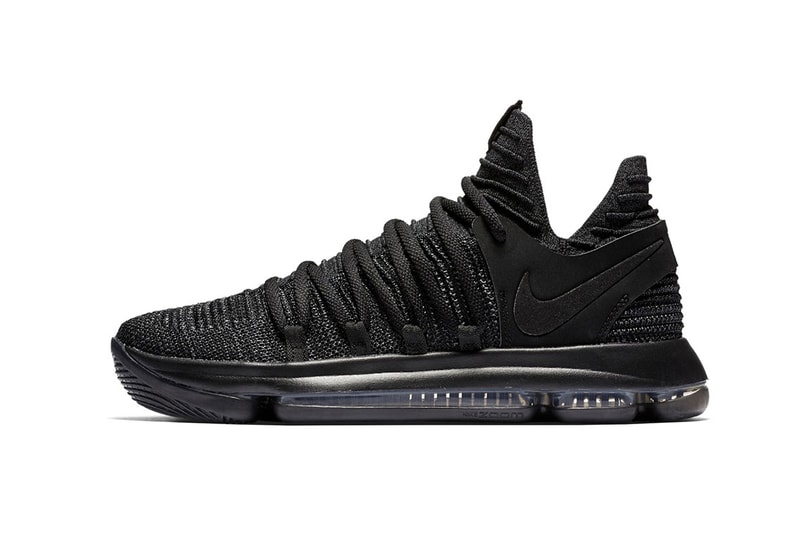 Nike KD 10 Triple Black 2017 November 1 Release Date Info Kevin Durant Sneakers Shoes Footwear