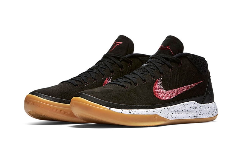 Nike Kobe A.D Mid  Black Suede Red