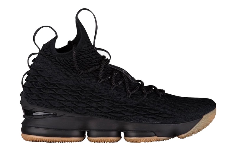 Nike LeBron 15 Black Gum LeBron James December 2017