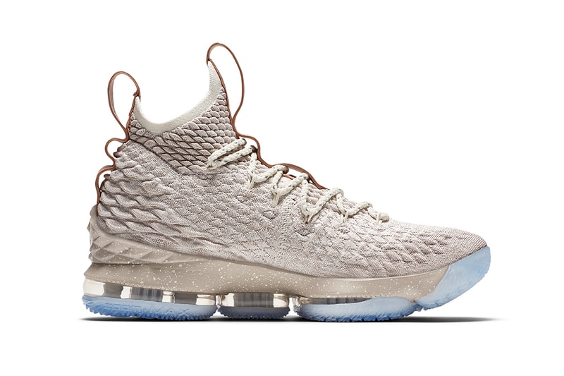 Nike LeBron 15 Ghost Release Date footwear string sail vachetta tan October 28 2017 Basketball